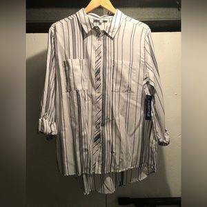 BNWT striped breezy blouse Size L